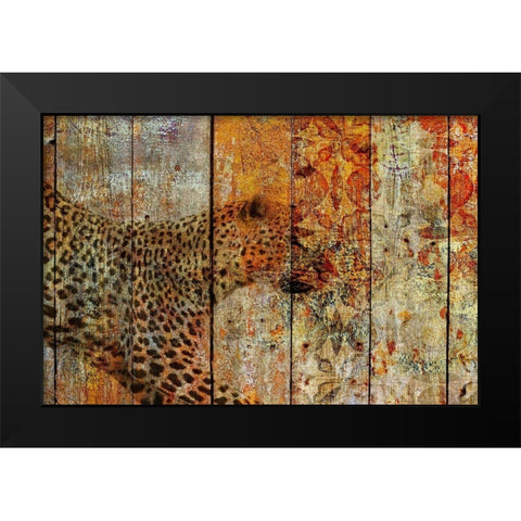Runner Black Modern Wood Framed Art Print by Orlov, Irena