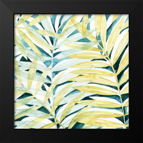 Sunlit Palms I Black Modern Wood Framed Art Print by Popp, Grace