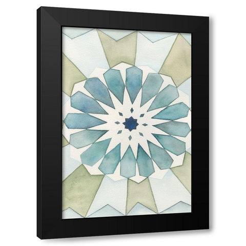 Moorish Panel I Black Modern Wood Framed Art Print with Double Matting by Chabot, Natasha
