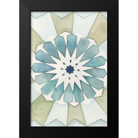 Moorish Panel I Black Modern Wood Framed Art Print by Chabot, Natasha