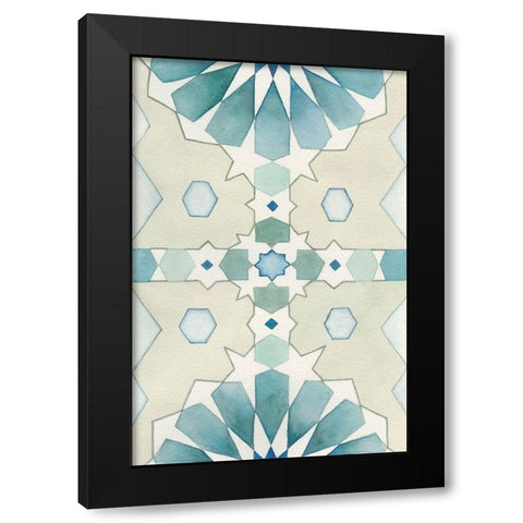Moorish Panel II Black Modern Wood Framed Art Print with Double Matting by Chabot, Natasha
