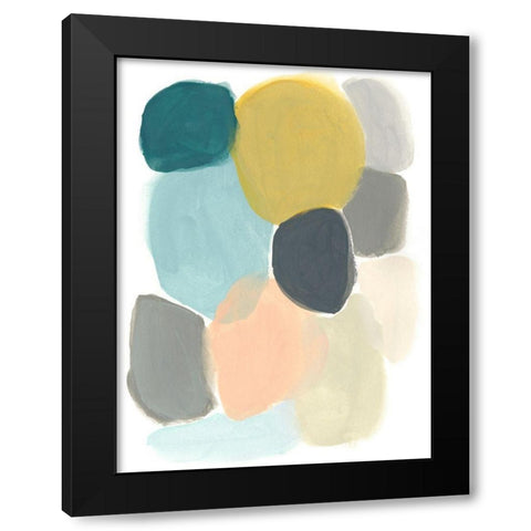 Variable Division II Black Modern Wood Framed Art Print by Vess, June Erica