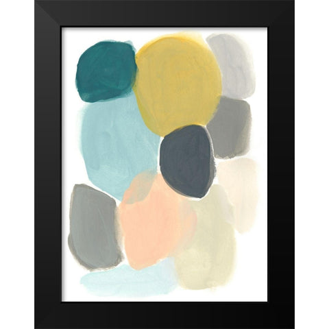 Variable Division II Black Modern Wood Framed Art Print by Vess, June Erica