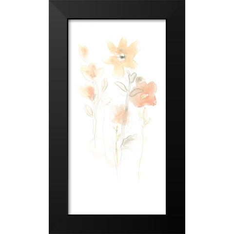 Corsage II Black Modern Wood Framed Art Print by Vess, June Erica