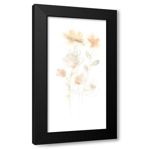 Corsage IV Black Modern Wood Framed Art Print with Double Matting by Vess, June Erica
