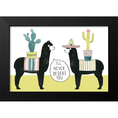 Lets Taco Bout Love II Black Modern Wood Framed Art Print by Popp, Grace