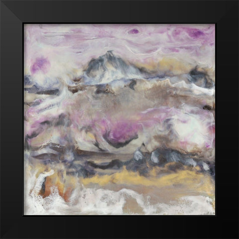 Lavendor Billows I Black Modern Wood Framed Art Print by Holland, J.