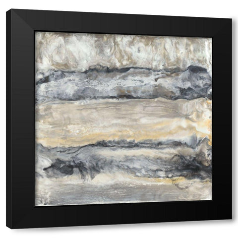 Stria II Black Modern Wood Framed Art Print by Holland, J.