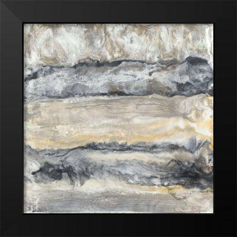 Stria II Black Modern Wood Framed Art Print by Holland, J.