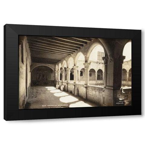 Old Mexico III Black Modern Wood Framed Art Print by Unknown
