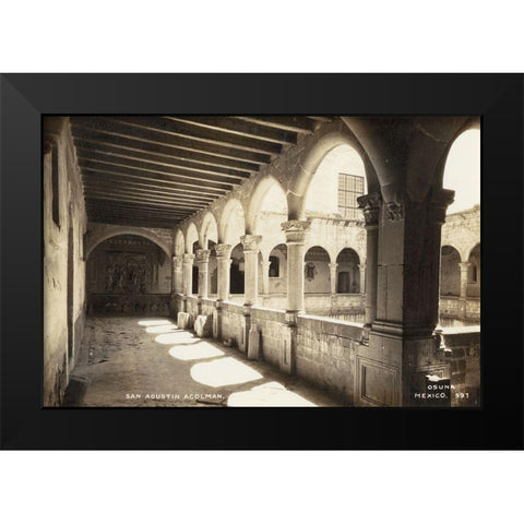 Old Mexico III Black Modern Wood Framed Art Print by Unknown