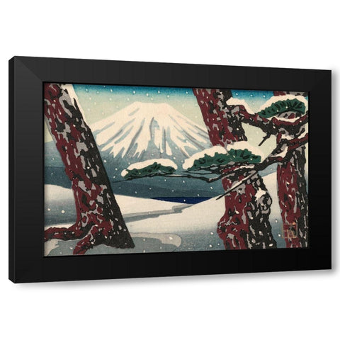 Iconic Japan II Black Modern Wood Framed Art Print with Double Matting by Unknown