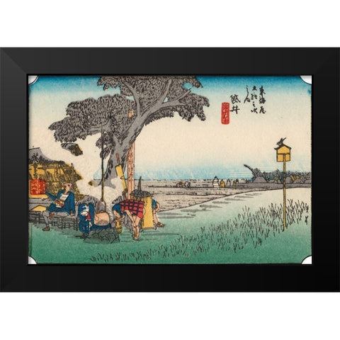 Iconic Japan III Black Modern Wood Framed Art Print by Unknown
