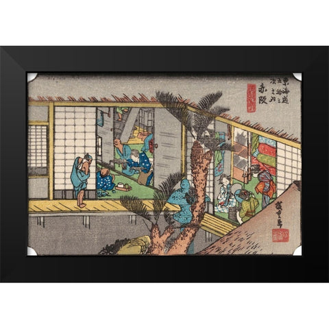 Iconic Japan IV Black Modern Wood Framed Art Print by Unknown