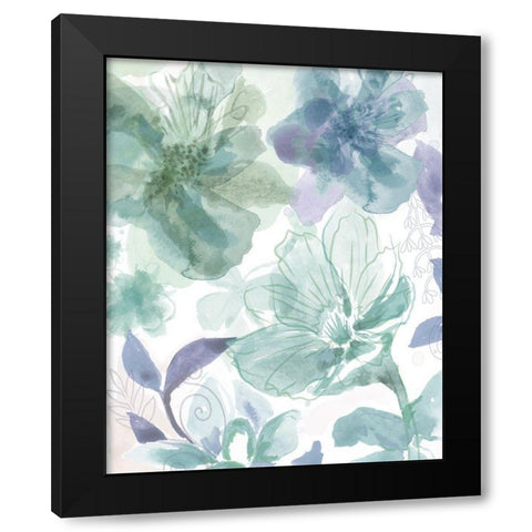 Bouquet of Dreams I Black Modern Wood Framed Art Print with Double Matting by Naskrent, Delores