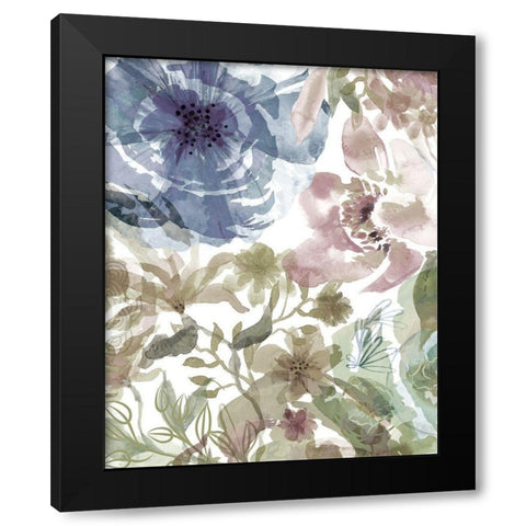 Bouquet of Dreams III Black Modern Wood Framed Art Print with Double Matting by Naskrent, Delores