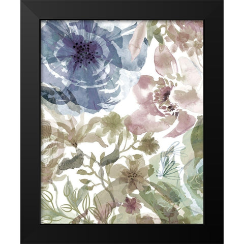 Bouquet of Dreams III Black Modern Wood Framed Art Print by Naskrent, Delores