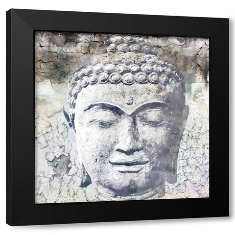 Timeless Buddha I Black Modern Wood Framed Art Print with Double Matting by Surma and Guillen