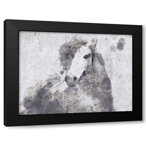Dapple Horse II Black Modern Wood Framed Art Print by Orlov, Irena
