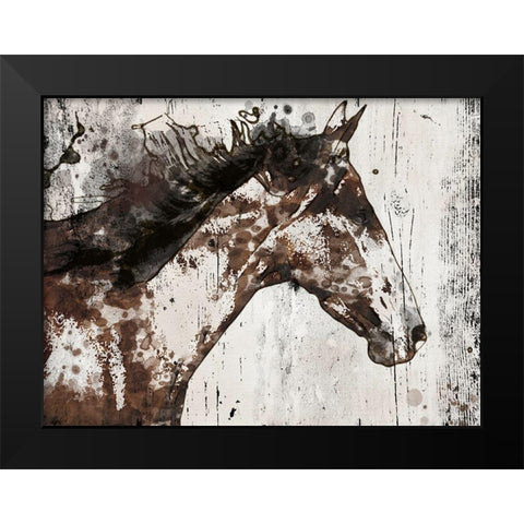 Galaxy Horse I Black Modern Wood Framed Art Print by Orlov, Irena