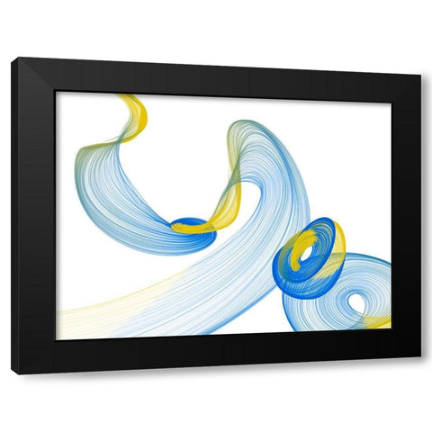 Touching Light I Black Modern Wood Framed Art Print with Double Matting by Orlov, Irena