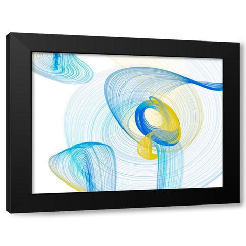 Touching Light II Black Modern Wood Framed Art Print with Double Matting by Orlov, Irena