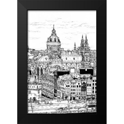 Tour of Europe V Black Modern Wood Framed Art Print by Wang, Melissa