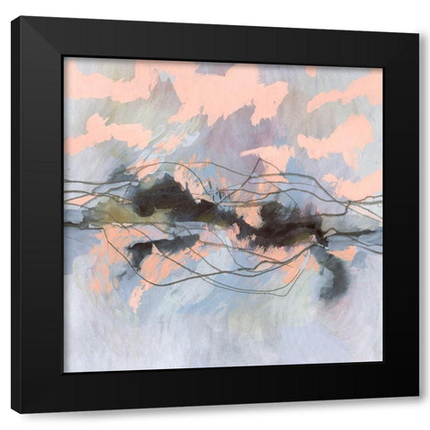 Horizon Flux I Black Modern Wood Framed Art Print by Borges, Victoria