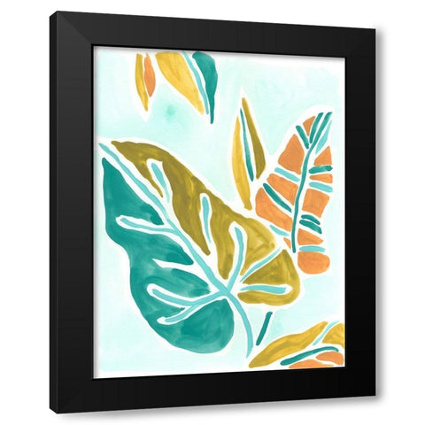 Jungle Expression I Black Modern Wood Framed Art Print with Double Matting by Vess, June Erica