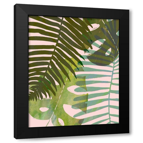 Tropical Tangle I Black Modern Wood Framed Art Print by Borges, Victoria