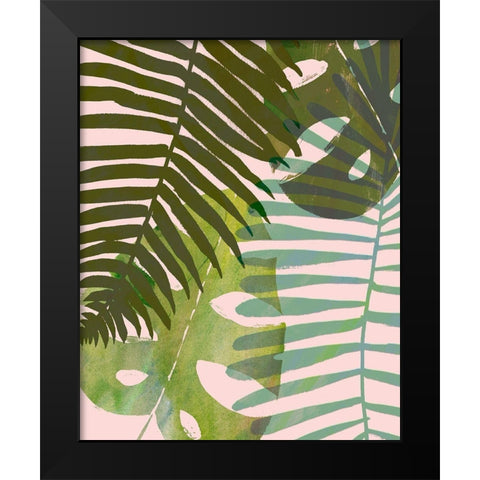 Tropical Tangle I Black Modern Wood Framed Art Print by Borges, Victoria
