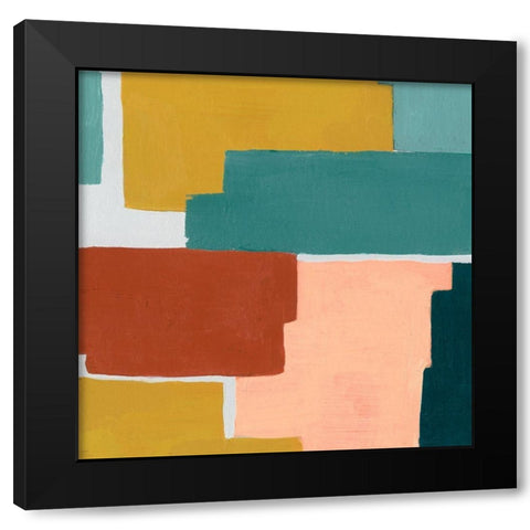 Block Abstract IV Black Modern Wood Framed Art Print by Popp, Grace