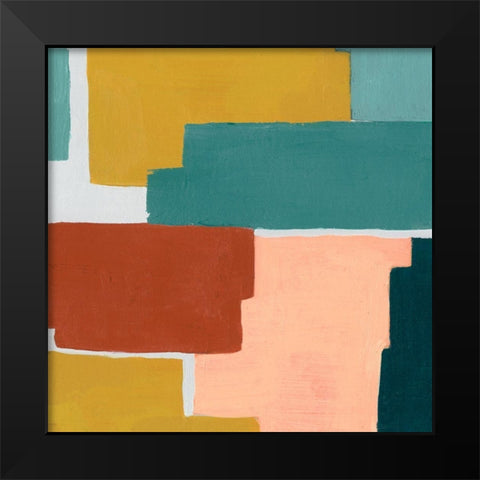Block Abstract IV Black Modern Wood Framed Art Print by Popp, Grace