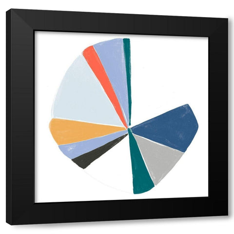 Color Wheel I Black Modern Wood Framed Art Print with Double Matting by Vess, June Erica