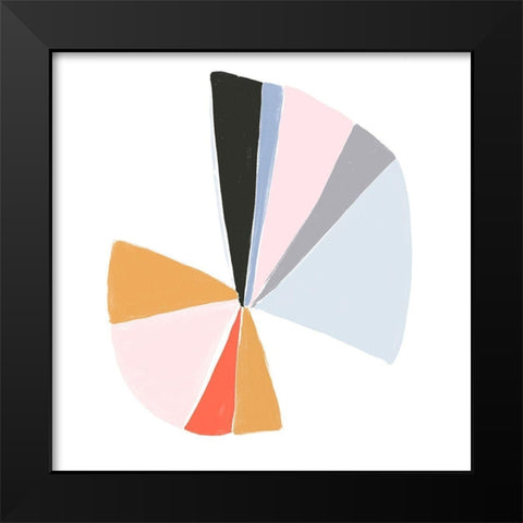 Color Wheel IV Black Modern Wood Framed Art Print by Vess, June Erica