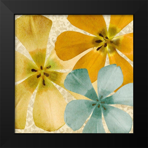 Springtime Glow II Black Modern Wood Framed Art Print by Saunders, Alonzo