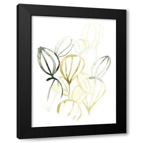 Seed Spectrum II Black Modern Wood Framed Art Print with Double Matting by Vess, June Erica