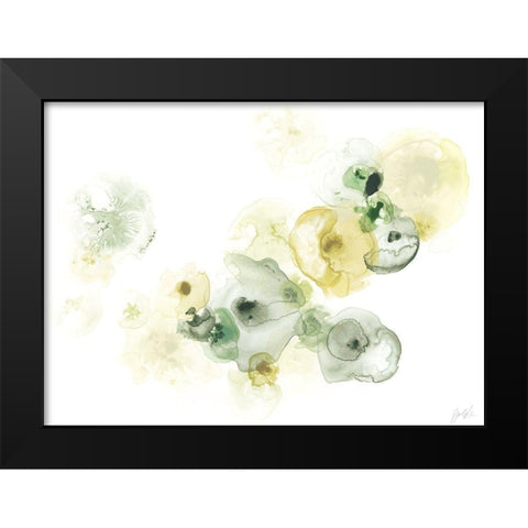Rock Lichen I Black Modern Wood Framed Art Print by Vess, June Erica