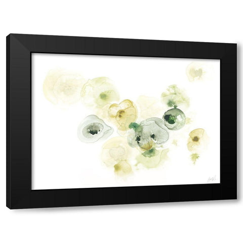 Rock Lichen II Black Modern Wood Framed Art Print by Vess, June Erica