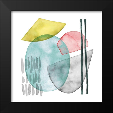 Pastel Formation I Black Modern Wood Framed Art Print by Popp, Grace