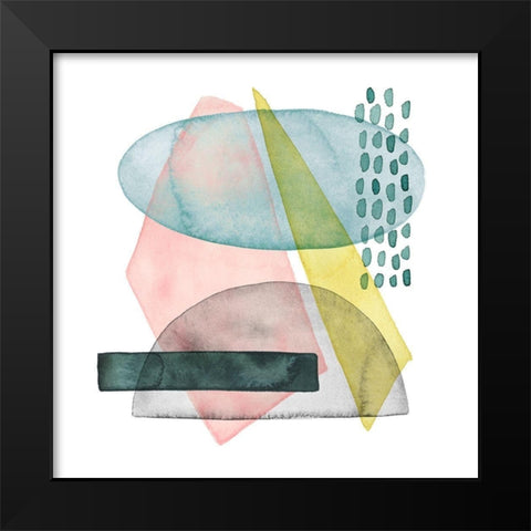 Pastel Formation II Black Modern Wood Framed Art Print by Popp, Grace