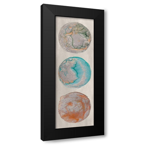 Planet Trio II Black Modern Wood Framed Art Print by Ludwig, Alicia