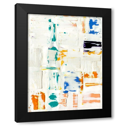 Basket Weave II Black Modern Wood Framed Art Print with Double Matting by Ludwig, Alicia