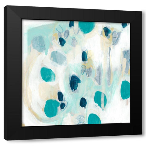 Sky Pebbles I Black Modern Wood Framed Art Print with Double Matting by Vess, June Erica