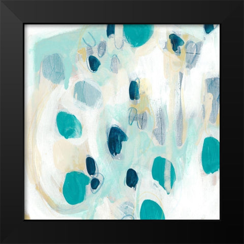 Sky Pebbles I Black Modern Wood Framed Art Print by Vess, June Erica