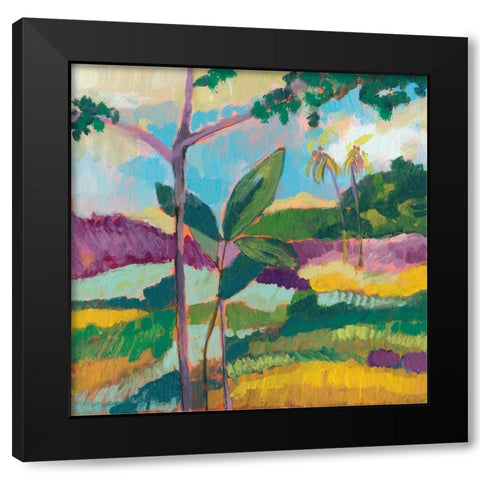 Ode to Gauguin III Black Modern Wood Framed Art Print by Goldberger, Jennifer