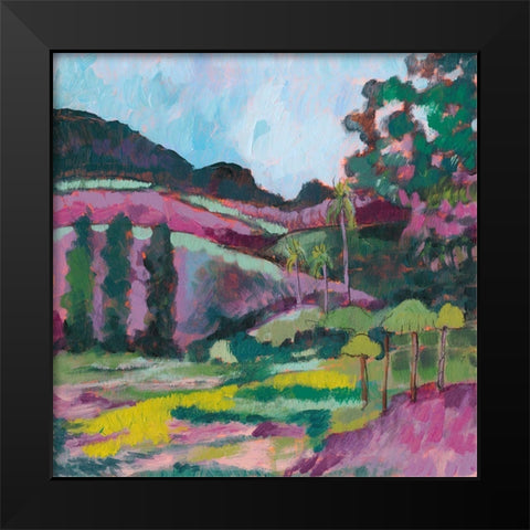 Ode to Gauguin IV Black Modern Wood Framed Art Print by Goldberger, Jennifer
