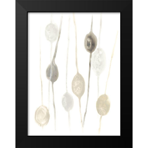 Legume I Black Modern Wood Framed Art Print by Vess, June Erica