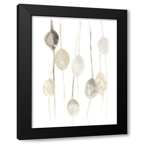 Legume II Black Modern Wood Framed Art Print by Vess, June Erica