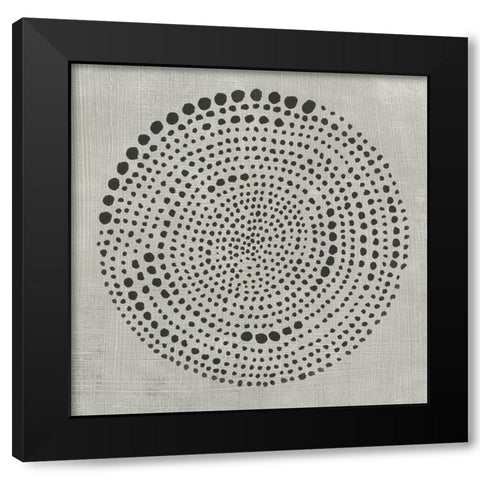 Mythos II Black Modern Wood Framed Art Print with Double Matting by Zarris, Chariklia